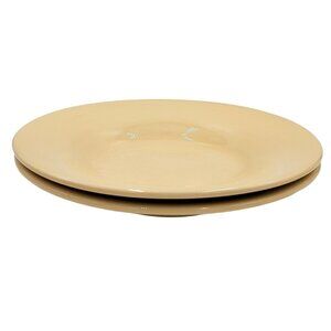 Pottery Barn Sausalito Yellow Amber Rim Rimmed Soup Salad Pasta Bowls Set of 2